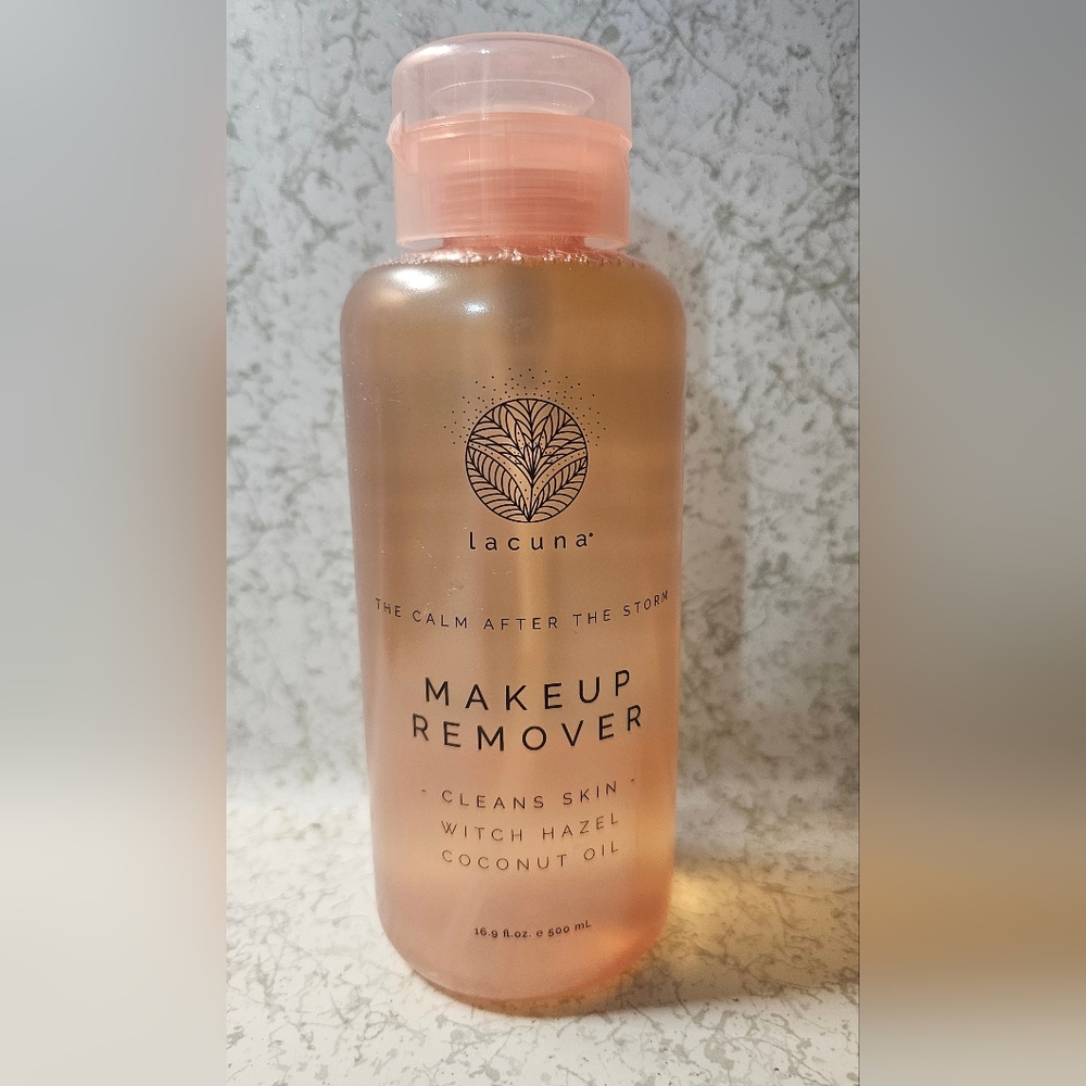 Lacuna Pink Makeup Remover with Witch Hazel & Coconut Oil NEW 16.9 FL OZ